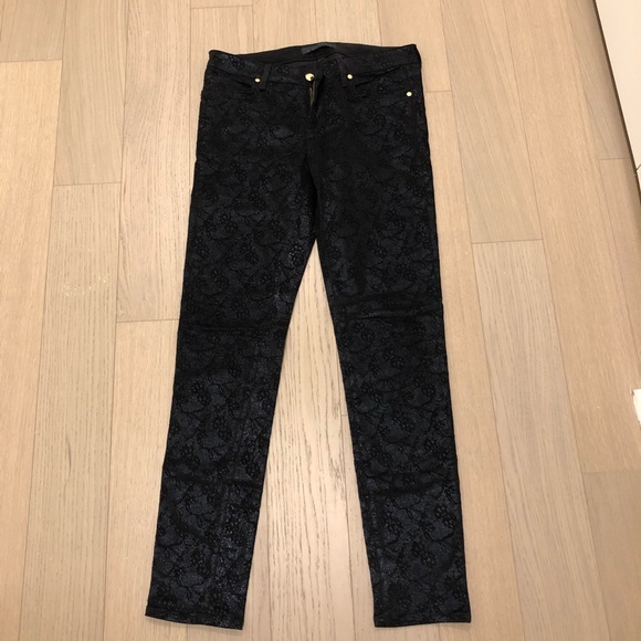 Juicy Couture sparkly corduroy pants sz 29 - Picture 2 of 5